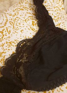 Black Lace Bra