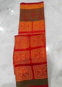 Elegant Red  Saree