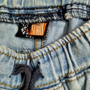 Light Wash Denim shorts for kids