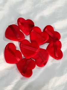 Red Heart Makeup puffs 9 pcs