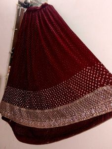 Elegant Maroon Lehenga Choli