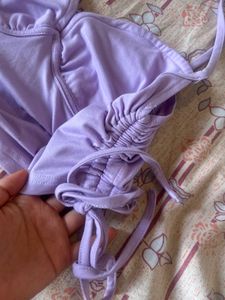 Cute Purple Crop Top