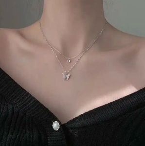 Dainty Layered Butterfly Necklace
