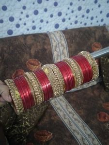 Red & Gold Bangles Set