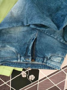 Stylish Blue Jeans &amp; Green Pants