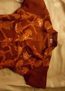Bohemian Brown Embroidered Kurta