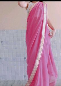 Elegant Pink Saree