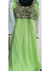 Green Anarkali Suit