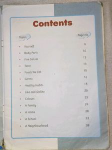 4 BOOKS- UKG/KG2- Eng, E.V.S, G.K, Hindi
