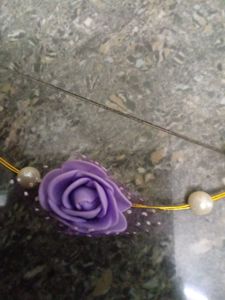 Floral Hair Crown with Pearls