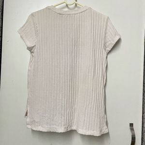Off-white Printed and Embroidered t-shirt