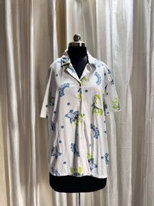 Stitch printed pyjama top