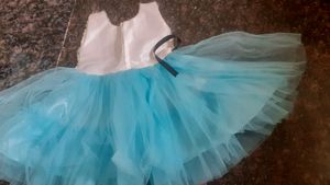 New Trendy Skyblue Kids Frock