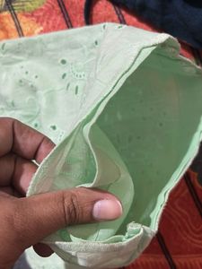 Mint Green Embroidered Pants