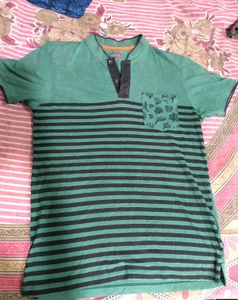 Men's Striped Polo T-Shirt