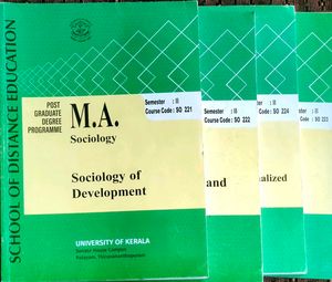MA Sociology textbooks and question papers