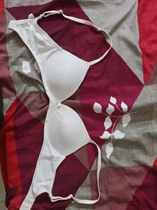 Classic White Padded Bra