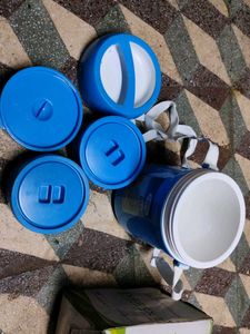 Blue Insulated Tiffin Carrier