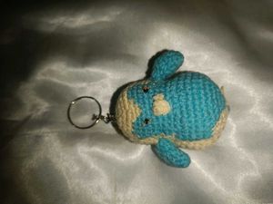 Crocheted penguin Keychain