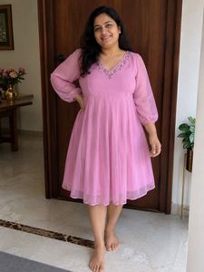 Pink Embellished Dress
