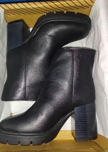 Black Chunky Heel gothic Boots
