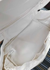 Lancome White Cosmetic Bag