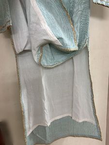 Embroidered Light Blue Kurta