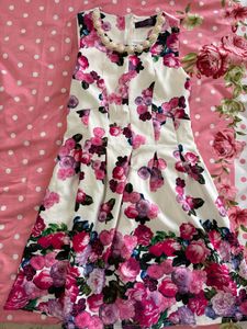 Floral Print Sleeveless Dress