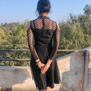 Price Drop For One Day ! Elegant Matte Black Dress
