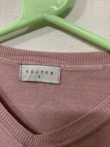 Soft Pink V-Neck Sweater