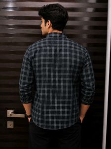 Men's Classic Plaid Button-Up Shirt
