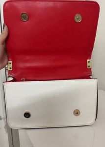 Quilted White Chain Shoulder Bag