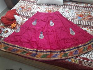 Silk Skirt Lehenga Ghagra Zari Party Wear