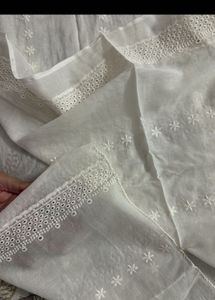 Pure White Hakoba dupatta