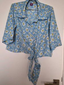Floral Daisy Print Shirt and pant coord set