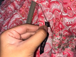 Pink Printed Kurta