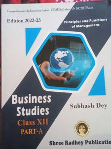 Business Studies Complete Books 'subhash Dey'