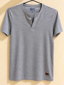 Roadsters Life Co. Grey Henley T-Shirt