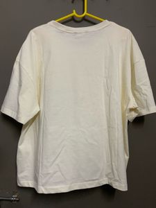 YOUSTA Typographic Print Oversized T-shirt