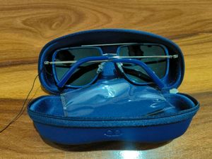 Blue Aviator Sunglasses