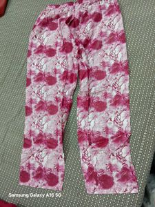 Pink Printed Cordset  Xxl size