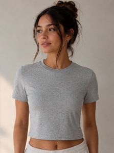 Savana Grey Crop T-shirt