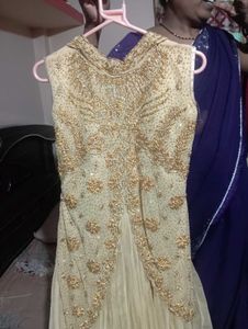 Elegant Embroidered Ethnic Gown