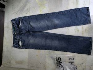 Classic Blue Wash Straight Leg Jeans