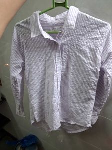Striped Button-Up Shirt