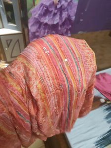 Embellished Crape Kurta with pant