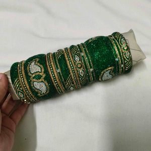 Beautiful Green Bangles Set