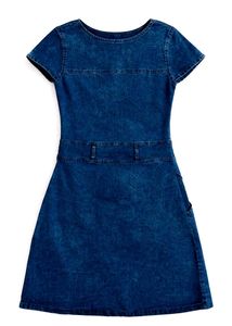 Blue Denim Button-Up Dress