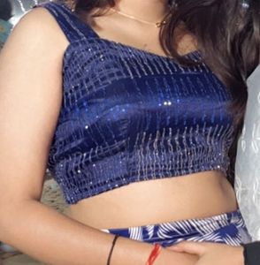 🦋Stylish Blue &amp; White Lehenga Set