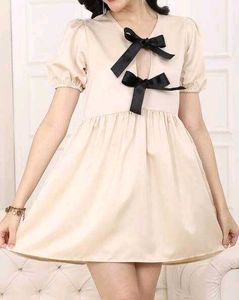 Cute Bow-Accented Mini Dress
